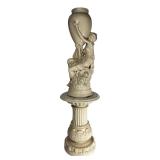 Alexander Backer Chalkware Water Girl Sculpture