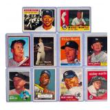 Mickey Mantle Baseball Card Reprints- Lot of 10