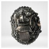 Balinese Style Sterling Silver Barong Mask Ring