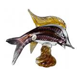 Lavorazione Murano Art Glass Fish Sculpture