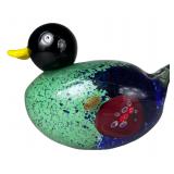 Massive Murano Hand Blown Art Glass Duck Sculpture
