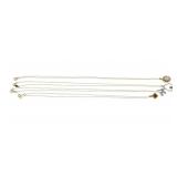 14K YELLOW GOLD NECKLACES - OPAL & TIGER
