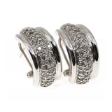14K WHITE GOLD 1 CTW DIAMOND EARRINGS