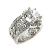 18K WHITE GOLD 5.42 CTW DIAMOND RING