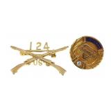 10K YELLOW GOLD SERVICE PINS