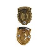 10K YELLOW GOLD & DIAMOND TIMKEN EMPLOYEE SERVICE