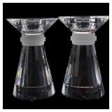 SWAROVSKI CRYSTAL LARGE NEO-CLASSIC CANDLEHOLDERS