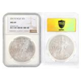 2013 & 2015 US SILVER EAGLE $1 COINS NGC & PCGS MS