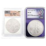 2022 & 2026 US SILVER EAGLE $1 COINS NGC & ICG MS7