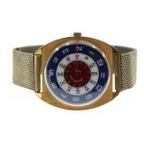 SAKS FIFTH AVE ROTATING DIAL MECHANICAL WRISTWATCH