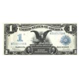 1899 US $1 SILVER CERTIFICATE BLACK EAGLE LARGE NO