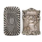 STERLING SILVER DECORATIVE VESTA MATCH CASES