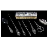 STERLING SILVER HOLLOWARE VANITY/DRESSER ITEMS