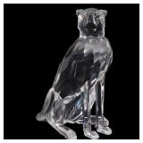 SWAROVSKI CRYSTAL CHEETAH FIGURINE WITH BOX