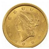 1853 US GOLD $1 TYPE-1 COIN MS