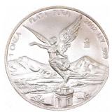 2002 MEXICAN SILVER 1 OZT BULLION ROUND