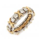 TIFFANY & CO. SCHLUMBERGER PLATINUM & 18K DIAMOND