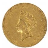 1855 US GOLD $1 TYPE-2 COIN MS