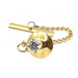 14K YELLOW GOLD 0.36 CT ROUND DIAMOND SOLITAIRE TI