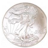 2001 US SILVER EAGLE $1 COIN - UNC