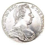 1780 AUSTRIAN .833 SILVER MARIA THERESA 1 THALER C