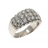 PLATINUM 2.75 CTW DIAMOND PAVE BAND