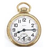 ELGIN GOLD-FILLED CASE BW RAYMOND RAILROAD POCKET