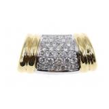 14K YELLOW GOLD 0.90 CTW DIAMOND SLIDE PENDANT