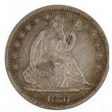 1876-S US SILVER 50C SEATED LIBERTY HALF DOLLAR CO