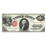 1917 US $1 RED SEAL LARGE NOTE XF