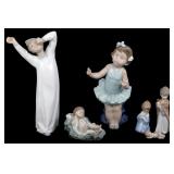 LLADRO PORCELAIN FIGURINES - LOT OF 4