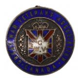 .925 SILVER CANADIAN GREAT WAR VETERANS ASSOC. MED