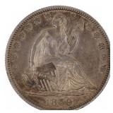 1859-O US SILVER 50C SEATED LIBERTY HALF DOLLAR CO