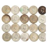 US 40% SILVER 50C KENNEDY HALF DOLLAR COINS - $10