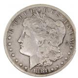 1881-CC US SILVER MORGAN DOLLAR COIN