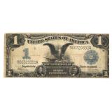 1899 US $1 SILVER CERTIFICATE BLACK EAGLE LARGE NO