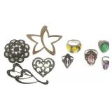 STERLING SILVER FASHION JEWELRY