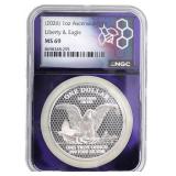 2026 ASCENSION ISLAND SILVER $1 COIN NGC MS69 TRAD
