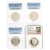 US 40% & 90% SILVER 50C KENNEDY COINS PCGS & NGC