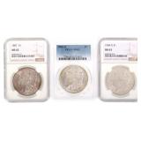 US SILVER MORGAN DOLLAR COINS NGC & PCGS