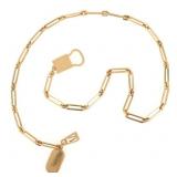 14K YELLOW GOLD POCKET WATCH FOB