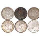 1935-1939 SILVER CANADIAN $1 COINS