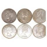 1949-1965 SILVER CANADIAN $1 COINS