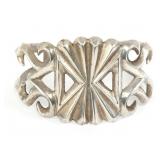 STERLING SILVER SANDCAST CUFF BRACELET