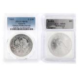 2015 & 2022-P AUSTRIAN & AUSTRALIAN SILVER COINS