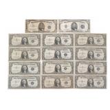 1934-1957 US $1 & $5 SILVER CERTIFICATES - SMALL S