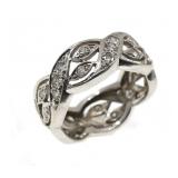 14K WHITE GOLD 0.75 CTW DIAMOND BAND