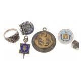 STERLING SILVER SERVICE PINS & INSIGNIA JEWELRY