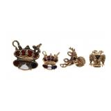 10K YELLOW GOLD FRATERNAL ORGANIZATION PINS