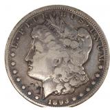 1893-CC US SILVER MORGAN DOLLAR COIN